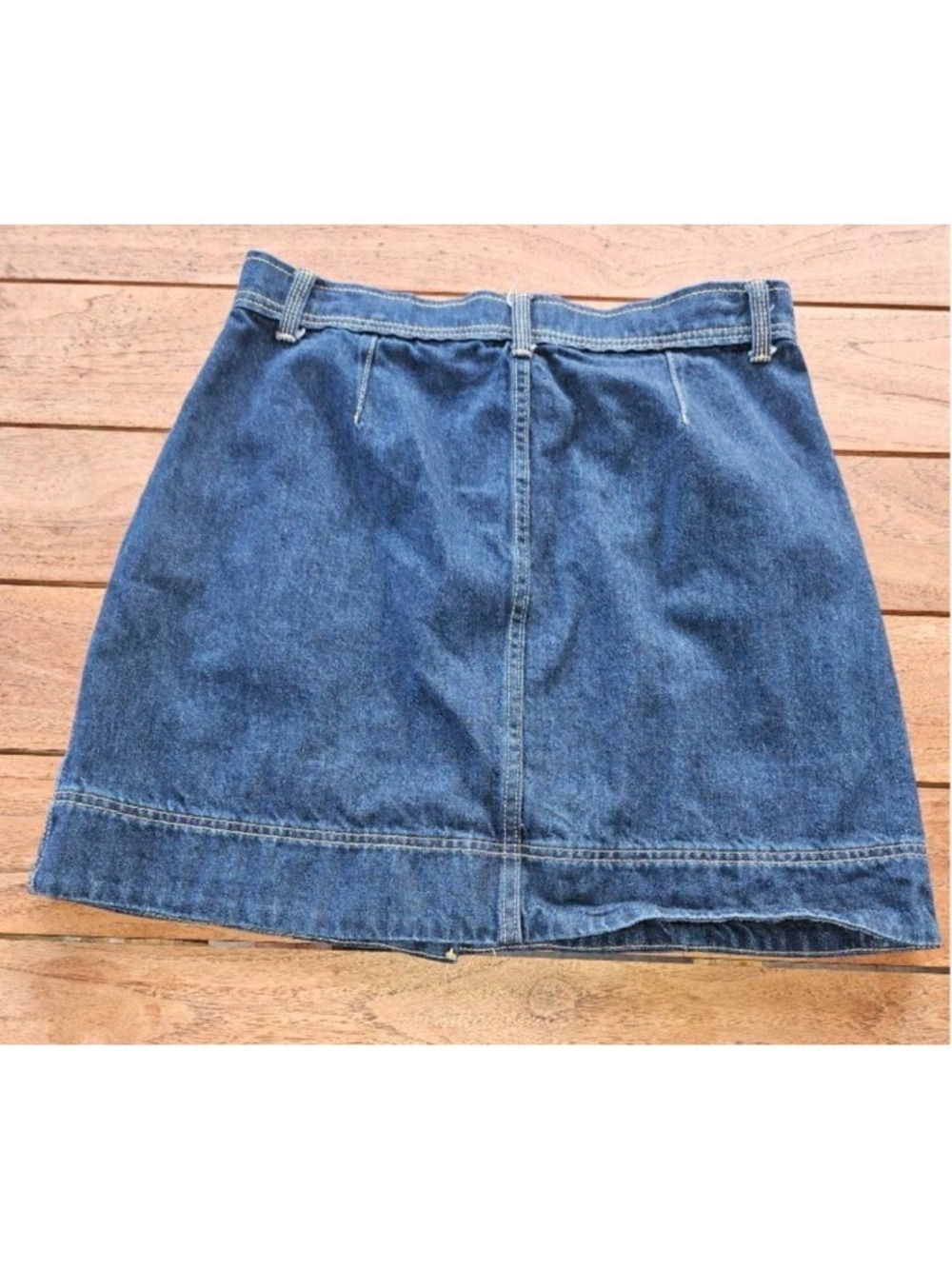 Free Assembly Denim Mini Skirt Size 6 - Picture 3 of 6